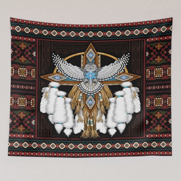 Item preview, Native Snowy Owl African Eagle Tribal designed and sold by MignonBeauty.