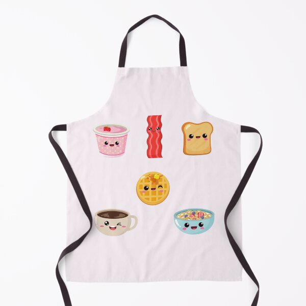 Item preview, Kawaii Breakfast Food Cute Waffle Yogurt Bread Bacon Coffee Cereal  designed and sold by Simplyy  Unique.