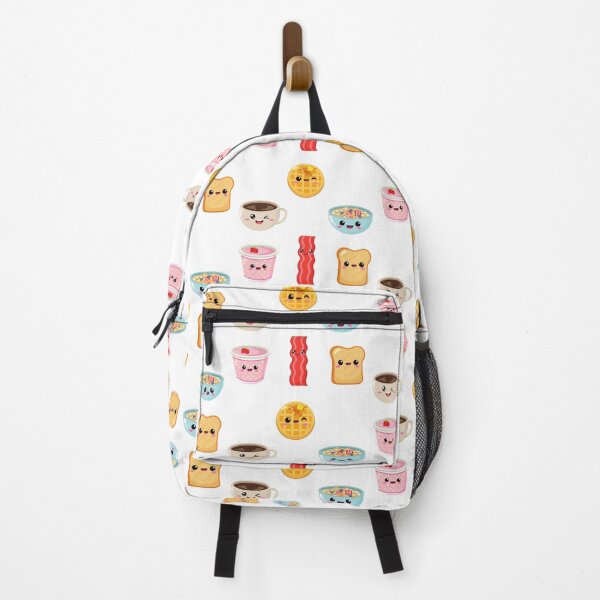 Item preview, Kawaii Breakfast Food Cute Waffle Yogurt Bread Bacon Coffee Cereal designed and sold by Simplyy Unique.