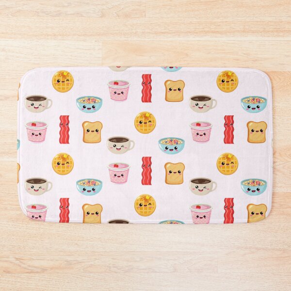 Item preview, Kawaii Breakfast Food Cute Waffle Yogurt Bread Bacon Coffee Cereal  designed and sold by Simplyy  Unique.