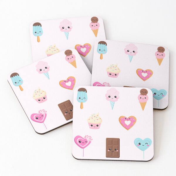 Item preview, Cute Dessert Sweets Ice Cream Cotton Candy Donut Muffin Cupcake Chocolate Candy designed and sold by Simplyy  Unique.