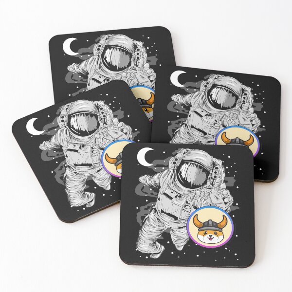 Item preview, Astronaut Reaching Out Floki Inu Coin To The Moon Floki Army Crypto Token Blockchain Cryptocurrency Wallet designed and sold by JaxonBrown.