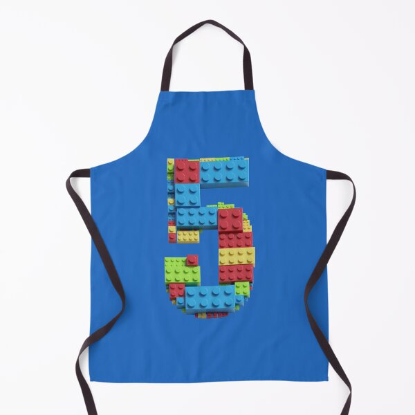 Item preview, Number 5 Built From Plastic Building Bricks - Primary Colors designed and sold by TheFlyingPug.