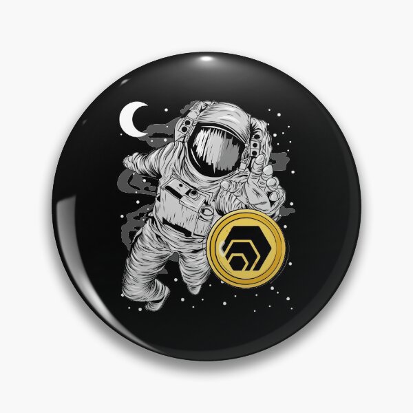 Item preview, Astronaut Reaching Out HEX Coin To The Moon HEX Crypto Token Blockchain Cryptocurrency Wallet designed and sold by JaxonBrown.