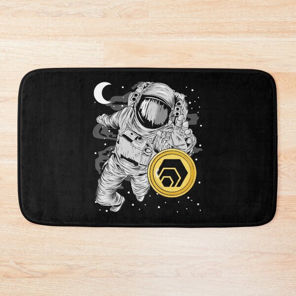 Item preview, Astronaut Reaching Out HEX Coin To The Moon HEX Crypto Token Blockchain Cryptocurrency Wallet designed and sold by JaxonBrown.