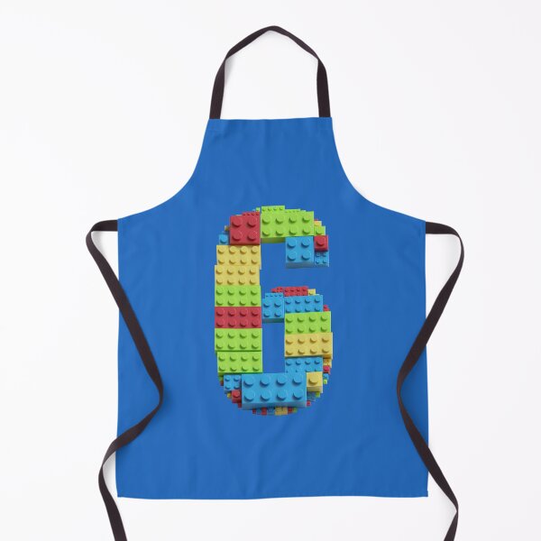 Item preview, Number 6 Built From Plastic Building Bricks - Primary Colors designed and sold by TheFlyingPug.