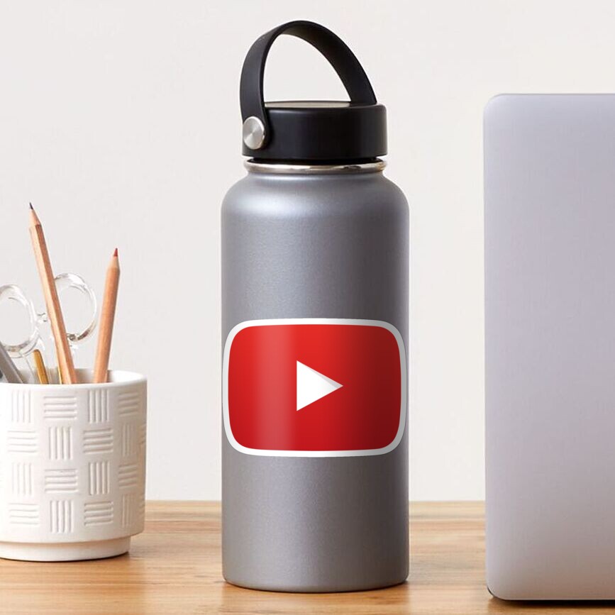 YouTube Play Button (YouTube Logo) Sticker