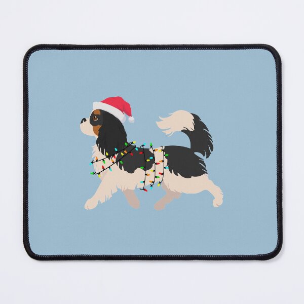Item preview, Cavalier King Charles Spaniel Tricolor Christmas designed and sold by Omoozo.