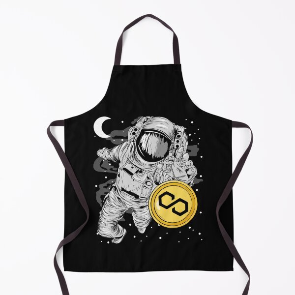 Item preview, Astronaut Reaching Out Polygon Matic Coin To The Moon Crypto Token Blockchain Cryptocurrency Wallet designed and sold by JaxonBrown.