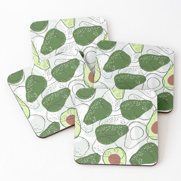 Item preview, Seamless with avocado designed and sold by VannaShanha.