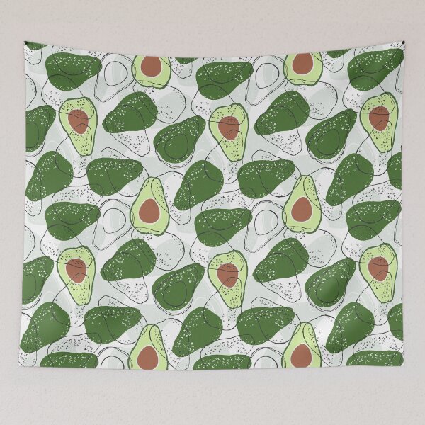 Item preview, Seamless with avocado designed and sold by VannaShanha.