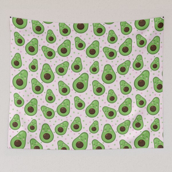 Item preview, Smiling avocado seamless  designed and sold by VannaShanha.