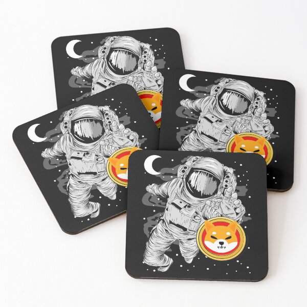 Item preview, Astronaut Reaching Out Shiba Inu SHIB Coin To The Moon Crypto Token Blockchain Cryptocurrency Wallet designed and sold by JaxonBrown.