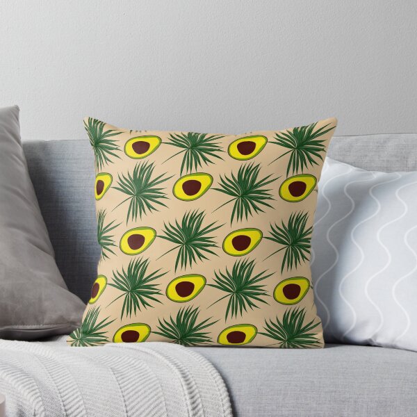 Item preview, Tropical seamless with avocado and leaves designed and sold by VannaShanha.
