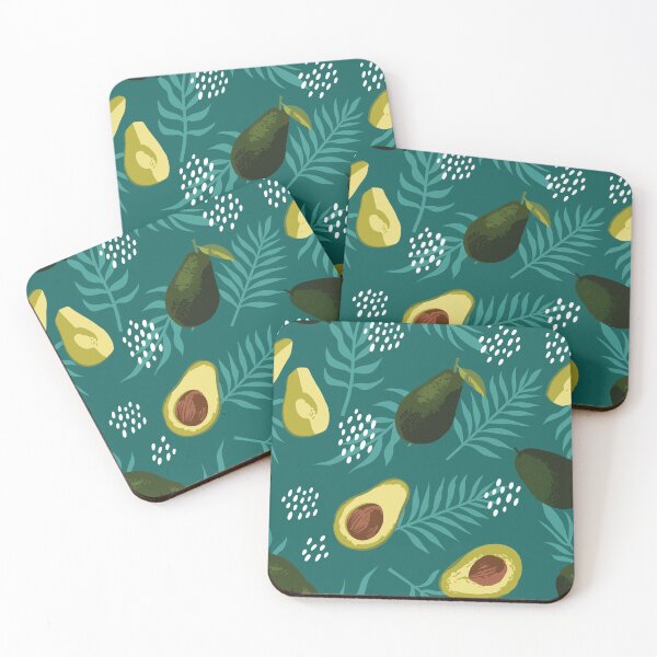 Item preview, Avocado, flowers and leaves seamless texture  designed and sold by VannaShanha.