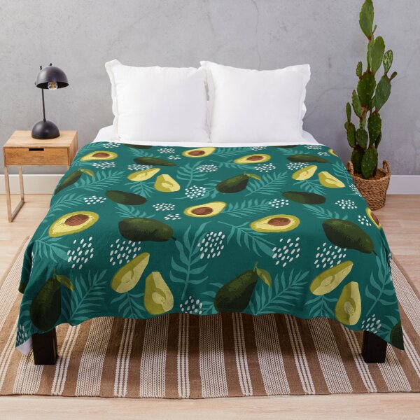 Item preview, Avocado, flowers and leaves seamless texture designed and sold by VannaShanha.