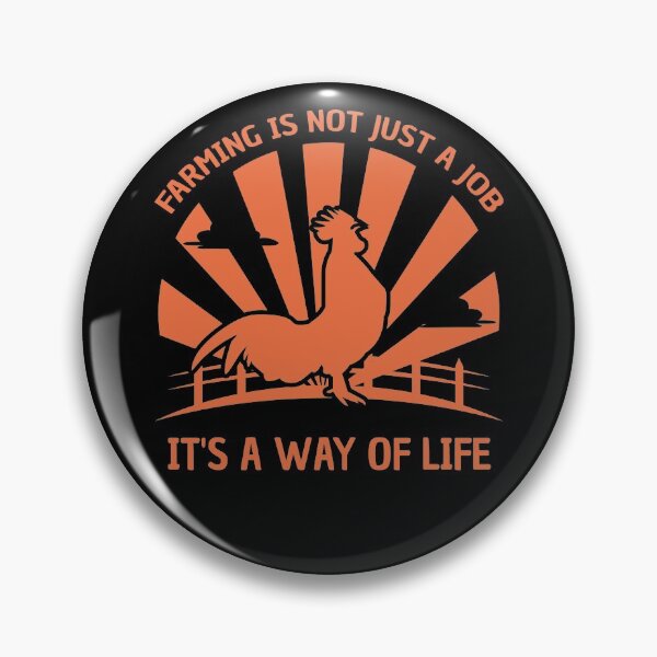 Item preview, Farming Is Not Just A Job It's A Way Of Life Rooster Design designed and sold by TeesForTheWorld.