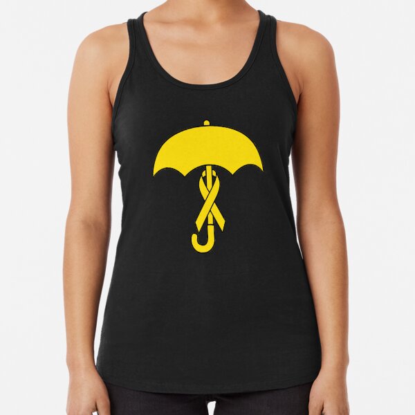 Umbrella Revolution 2014 Yellow Ribbon Movement Racerback Tank Top