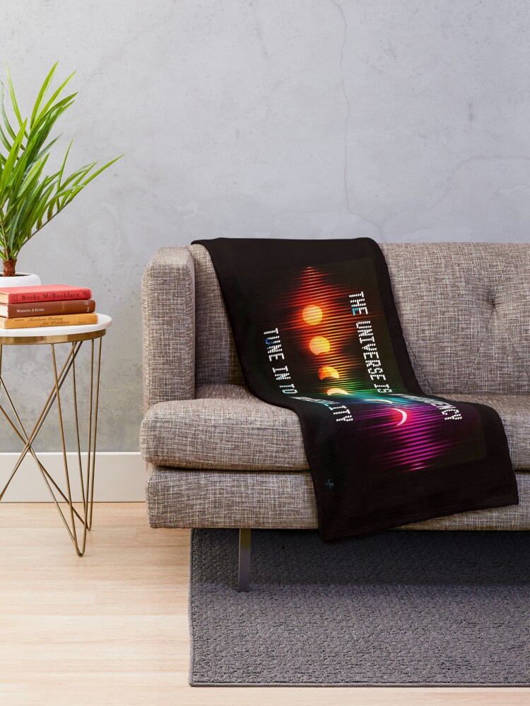 Thumbnail 2 of 6, Throw Blanket, The Universe is Frequency, Tune in to Reality designed and sold by KimberZcreation.