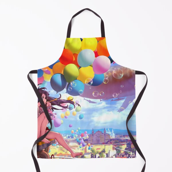 Item preview, Beautiful High Quality Anime Girl Alone Cat Whale Bubble Balloons Fantasy designed and sold by IMPHives.