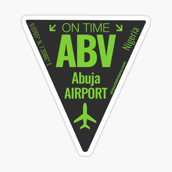 "ABV Abuja" Sticker for Sale by Aviators Redbubble
