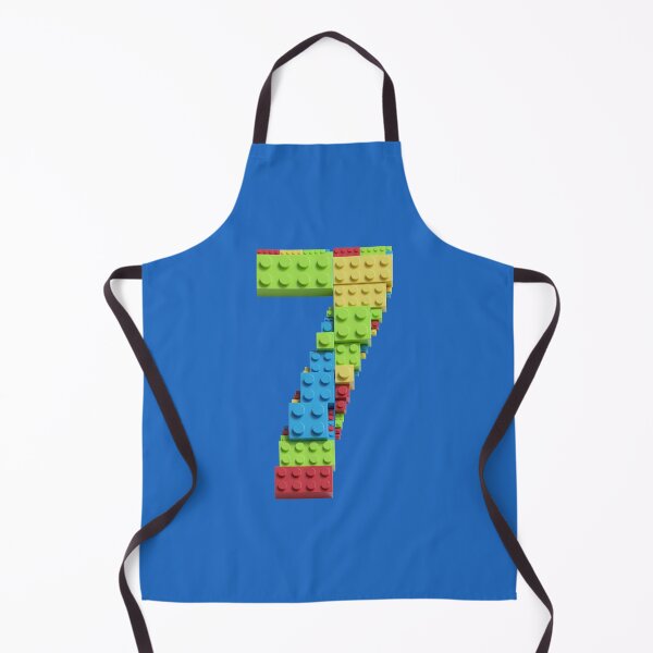 Item preview, Number 7 Built From Plastic Building Bricks - Primary Colors designed and sold by TheFlyingPug.