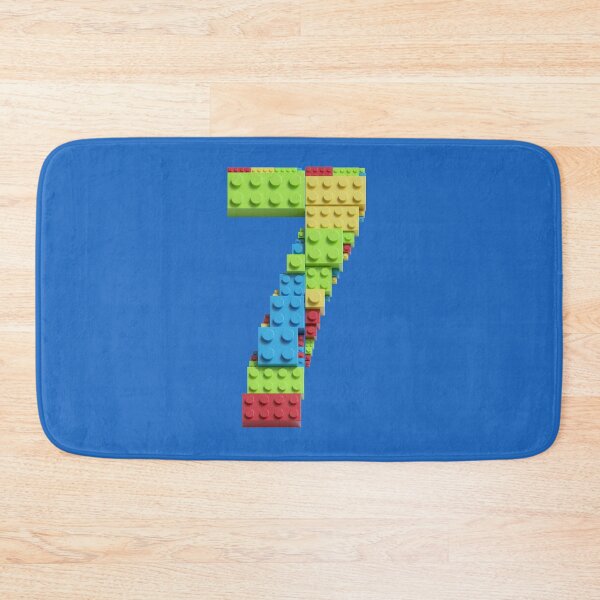 Item preview, Number 7 Built From Plastic Building Bricks - Primary Colors designed and sold by TheFlyingPug.