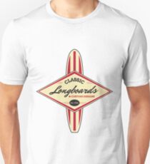 Classic Longboards Custom Surfboards Slim Fit T-Shirt