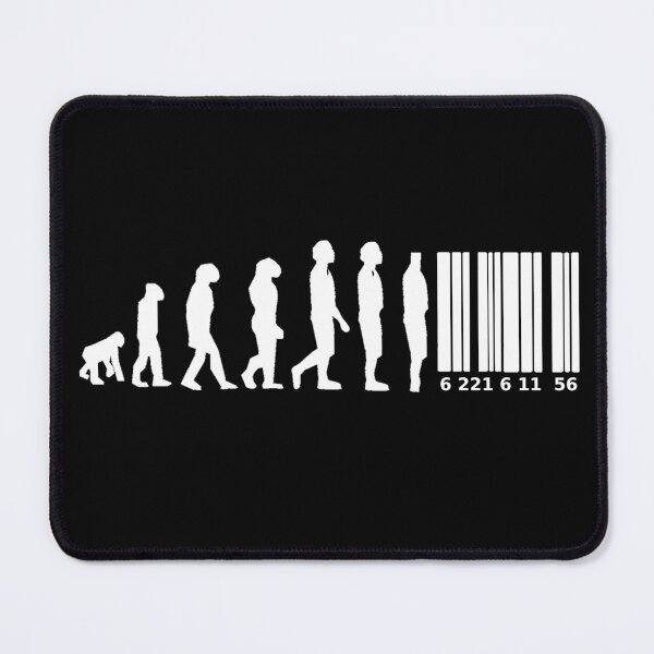 Artikelvorschau, BARCODE-AUFKLEBER „MENSCHLICHE EVOLUTION“. entworfen und verkauft von Teetans.