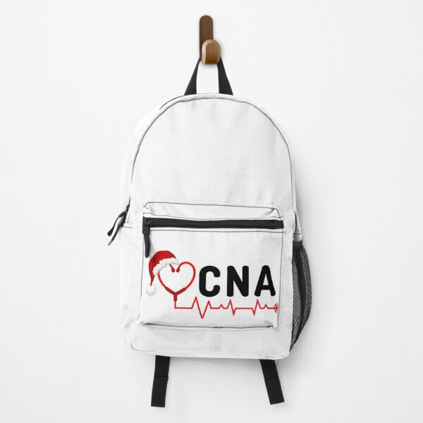 Item preview, CNA Nurse Assistant with stethoscope santa hat (black text)- CNA Christmas - CNA Christmas Holiday designed and sold by CaitU.