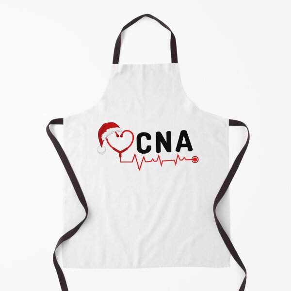 Item preview, CNA Nurse Assistant with stethoscope santa hat (black text)- CNA Christmas - CNA Christmas Holiday designed and sold by CaitU.