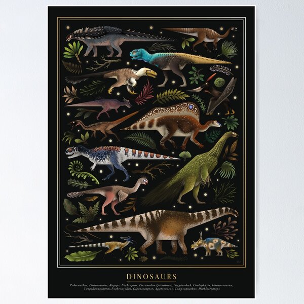 Dinosaurs III Poster for Sale by Emily Higgs