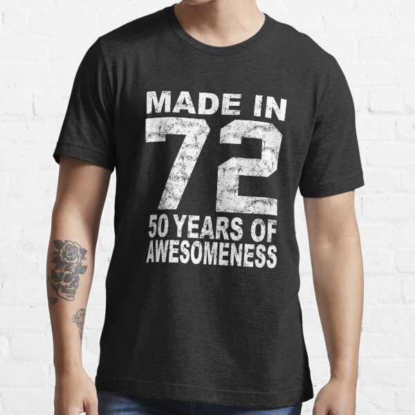 Tshirt 72 ANNIVERSAIRE Femmes Shirt Femmes T-shirt Anniversaire 72 Ans promotion 1947 