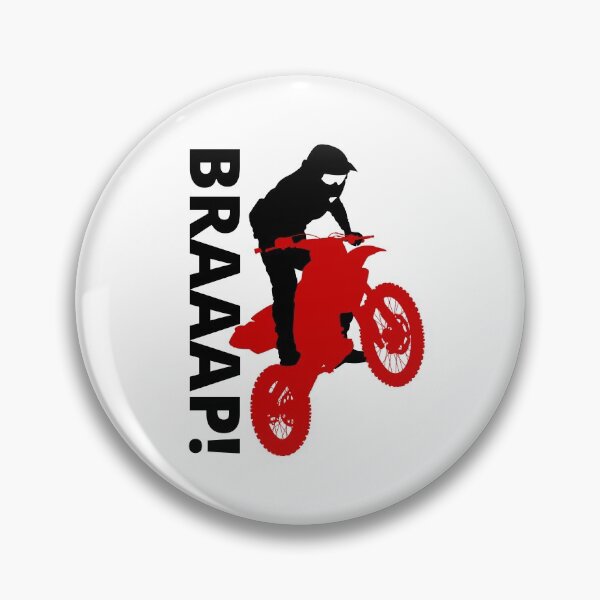Item preview, BRAAAP! Dirt Biking ( Red and Black ) designed and sold by Wheeler-Styl3.