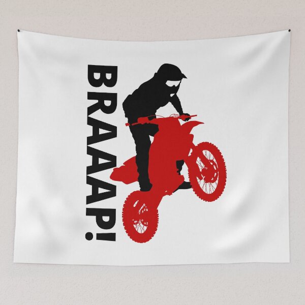 Item preview, BRAAAP! Dirt Biking ( Red and Black ) designed and sold by Wheeler-Styl3.