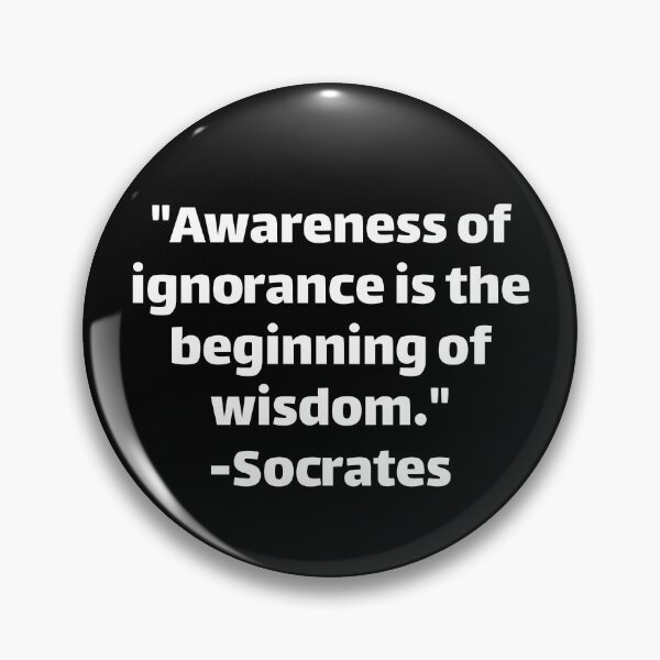 Item preview, Socrates Awareness of ignorance is the beginning of wisdom designed and sold by Texterous.