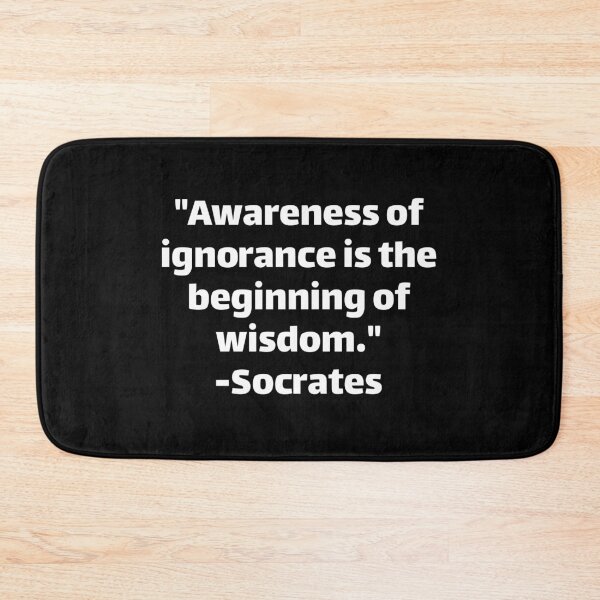 Item preview, Socrates Awareness of ignorance is the beginning of wisdom designed and sold by Texterous.