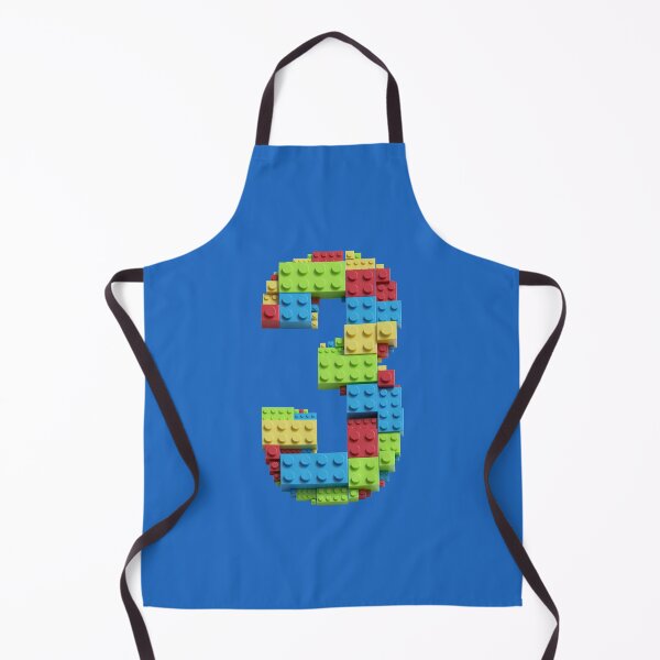 Item preview, Number 3 Built From Plastic Building Bricks - Primary Colors designed and sold by TheFlyingPug.