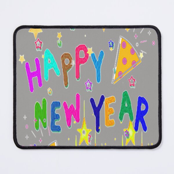 Item preview, Happy New Year Colorful Playful Happy Lettering Design,4, Howdy New Year,New Years Celebration, New Years Eve Countdown designed and sold by Adri Barnard.