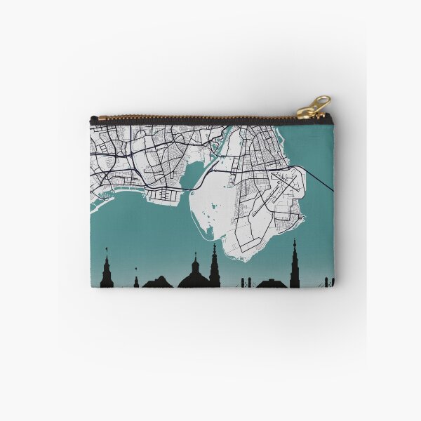 Aperçu de l'œuvre Copenhague carte danemark créée et vendue par PostersProf1.