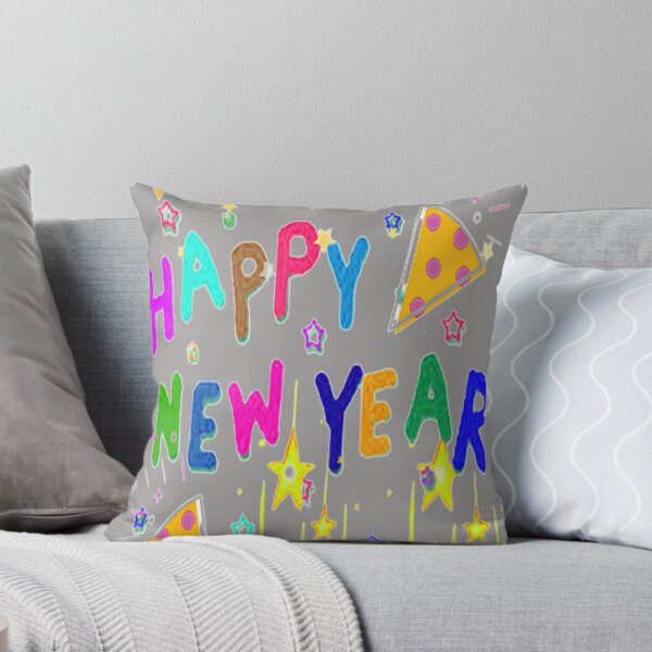 Item preview, Happy New Year Colorful Playful Happy Lettering Design,4, Howdy New Year,New Years Celebration, New Years Eve Countdown designed and sold by Adri Barnard.