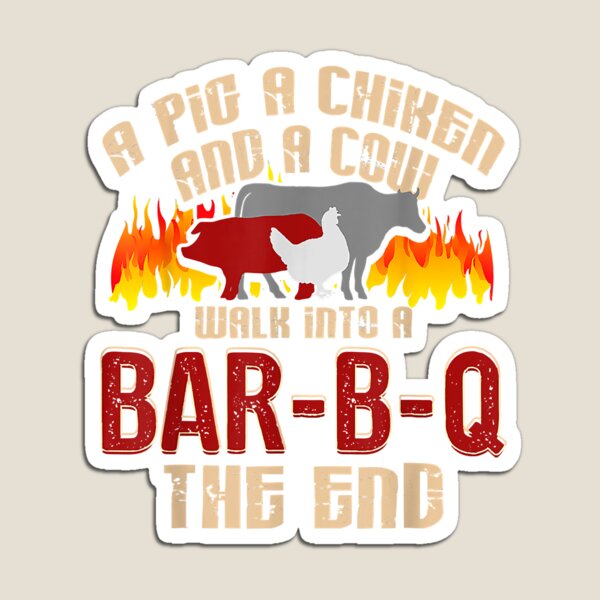 Item preview, Funny Pig Chicken Cow Bar B Q Bbq Chef designed and sold by unassertive19.