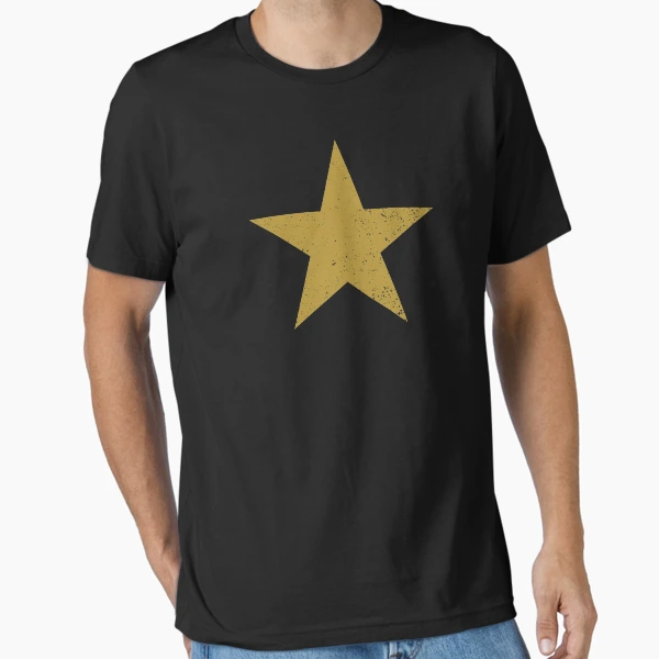 Gold Star (On Black)