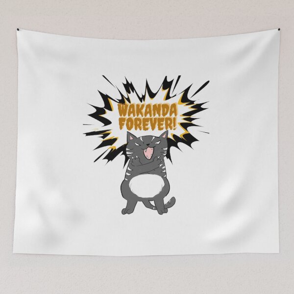 Item preview, Wakanda Forever By A Fat Cat designed and sold by tsukinoyume.