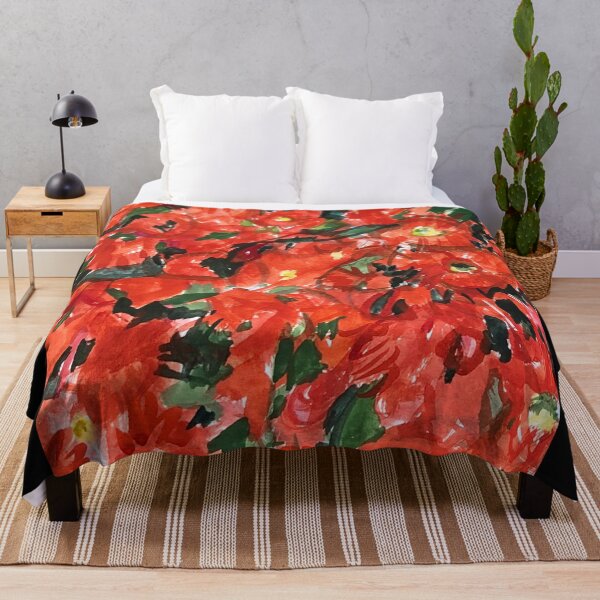 Flowering Gum Up Close Throw Blanket