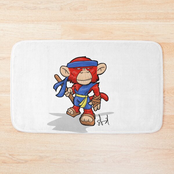 Item preview, Monkey warrior cartoon  designed and sold by Pittstop.