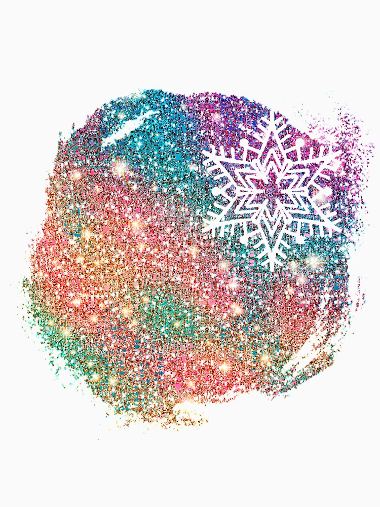 Glitter Sublimation Background. Glitter shapes. A round sparkling spot with  snowflakes. For your records. The template and the basis of the banner  postcard. A gift for Christmas, New Year.  Throw Pillow