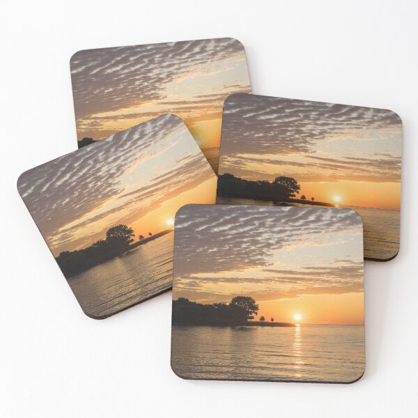 Item preview, Right on Point - Peninsular Sunrise over Lake Ontario in Toronto - Vertical View designed and sold by Georgia Mizuleva.