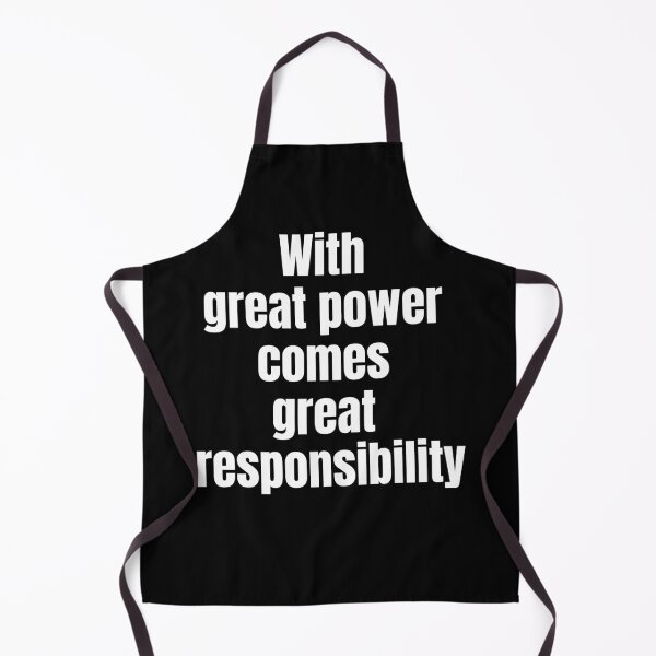 Item preview, With Great Power Comes Great Responsibility. Text only design designed and sold by JellyBeenzz.