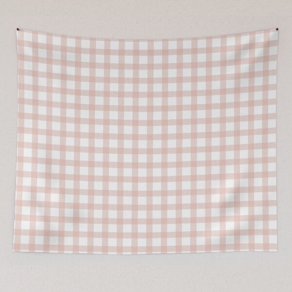 Item preview, Abstract plaid check pattern in shades of pastel pink   designed and sold by Victoria Riabov.